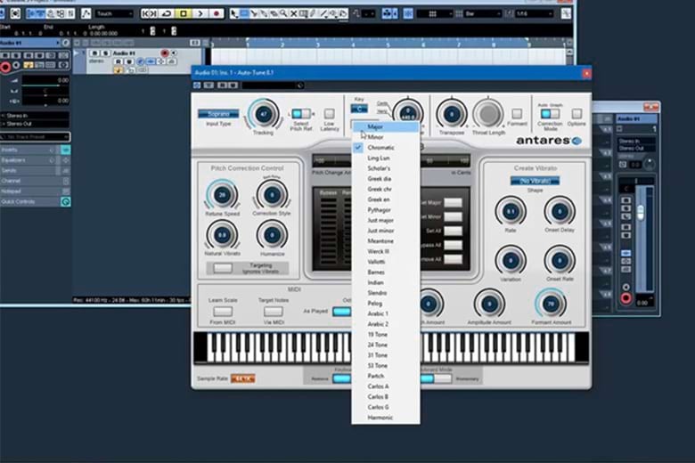 Giao diện phần mềm Auto-Tune với Automatic Mode