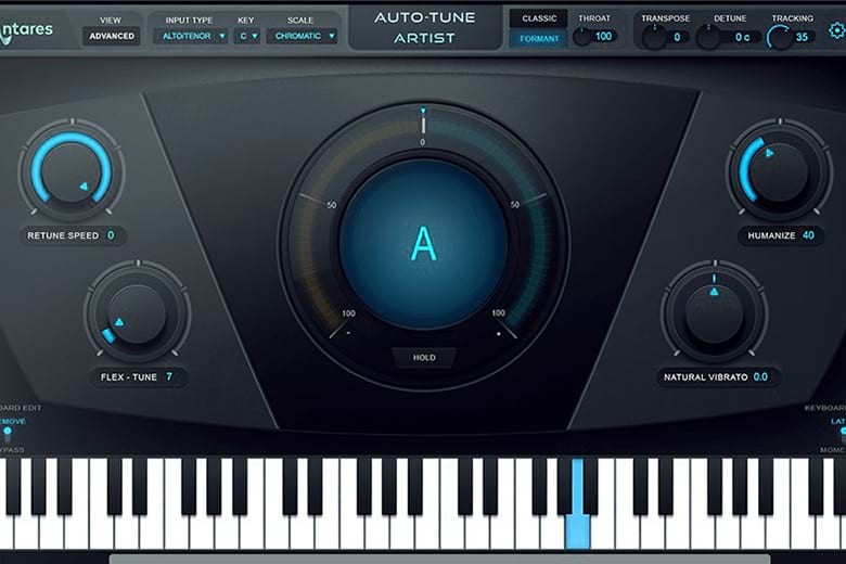 Giao diện phần mềm Antares Auto-Tune