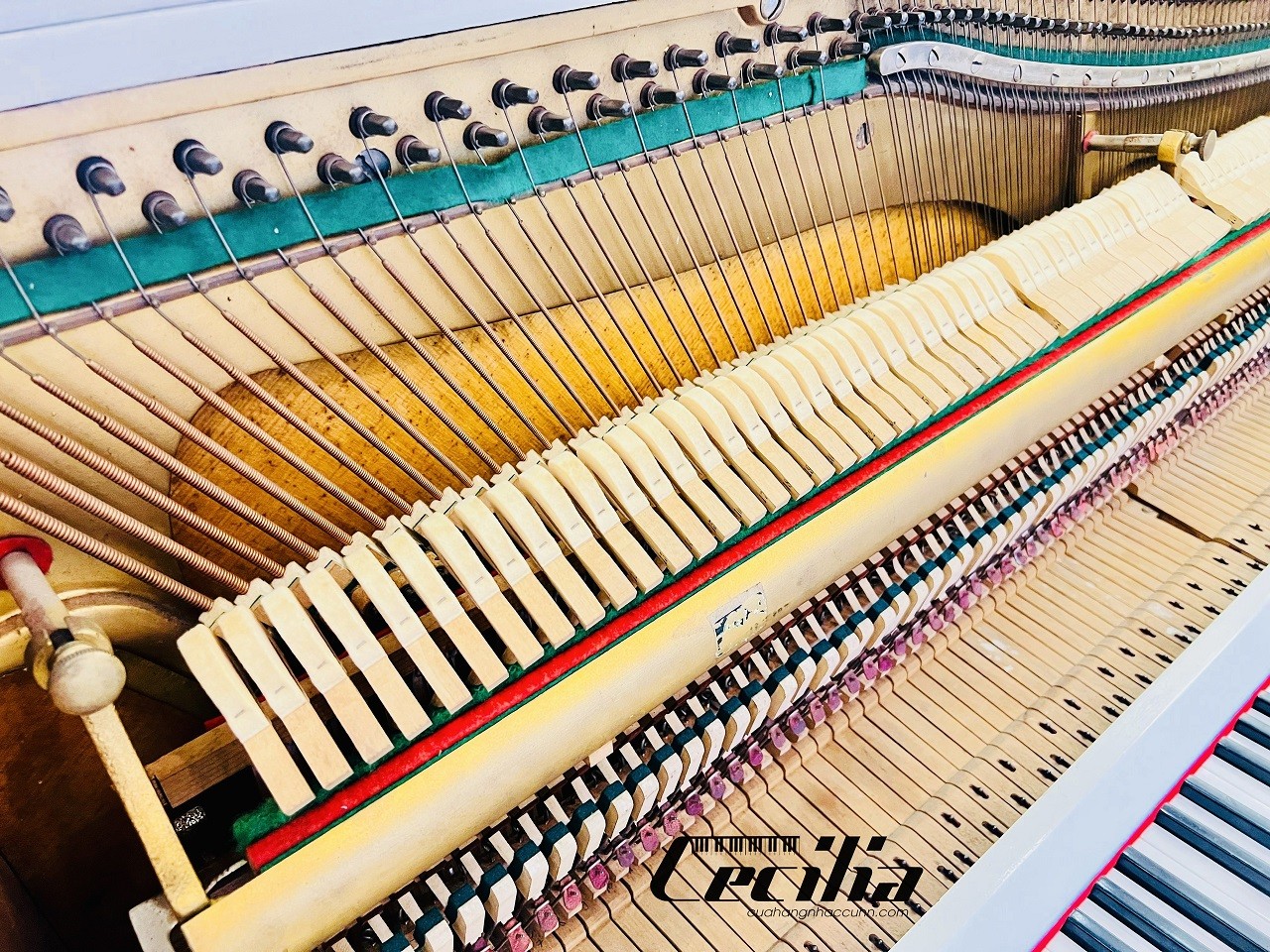 Nước sơn và khung đàn chắc chắn của đàn piano cơ Atlas