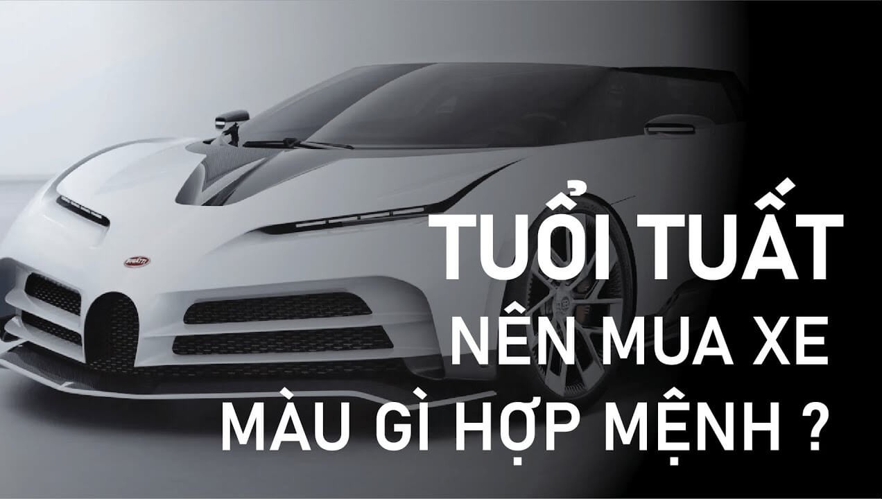 Một chiếc xe hơi màu trắng đang di chuyển, minh họa cho việc chọn màu xe hợp phong thủy