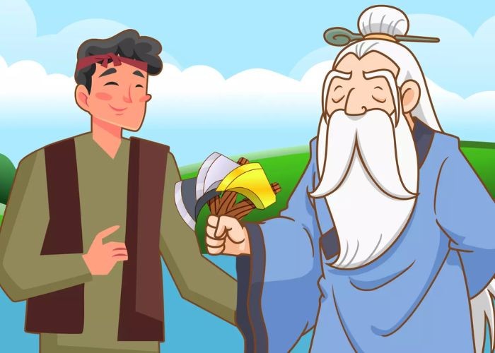 Hình ảnh ba chiếc rìu, biểu tượng của sự trung thực và lòng tốt