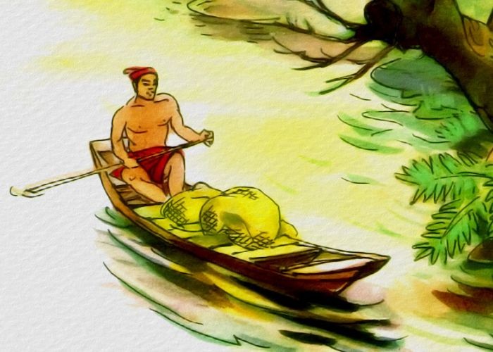 Hình ảnh chú cá bống thần, người bạn của cậu bé hiền lành