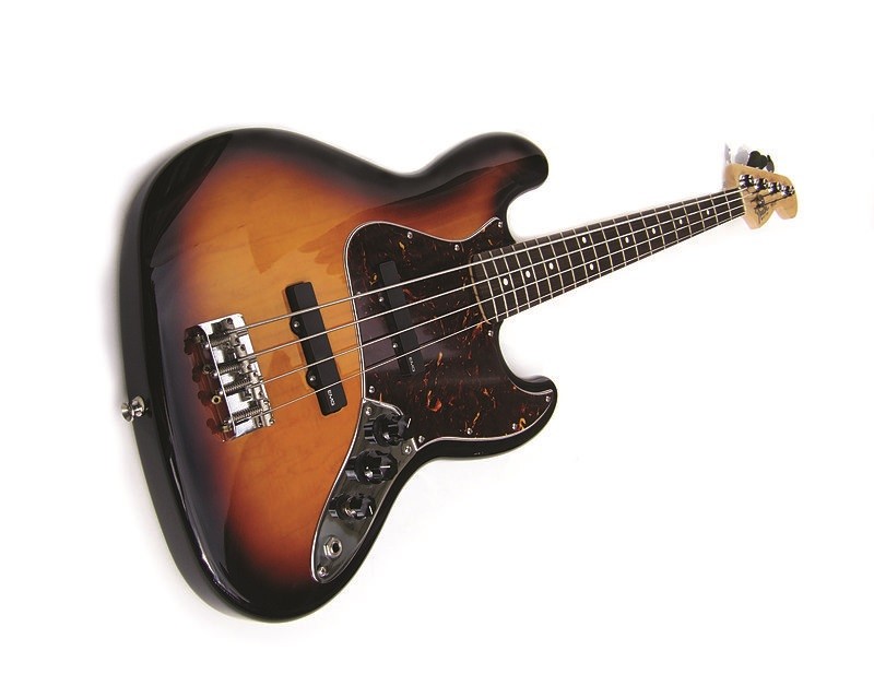 Hình ảnh một cây đàn guitar bass, nhạc cụ chủ đạo trong nhạc Funk